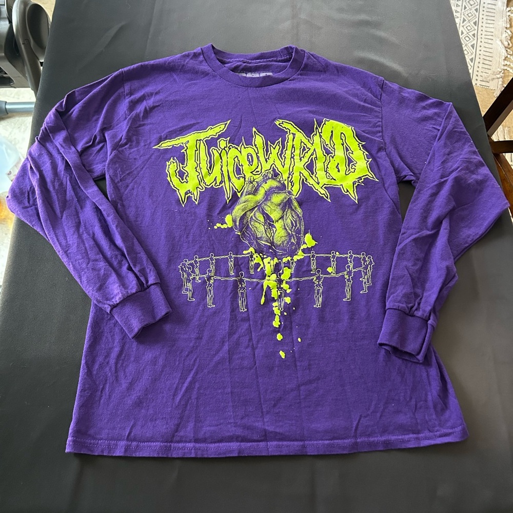 Men’s Juice WRLD Purple Graphic Long Sleeve Tee